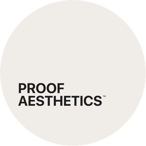 Logo for Proof Aesthetics in Carlsbad, CA