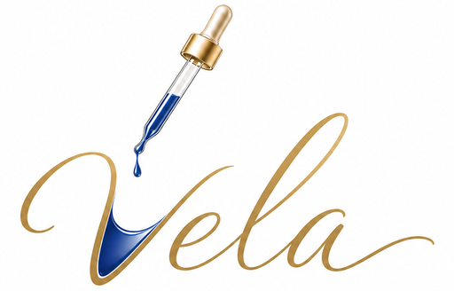 Logo for Vela Beauty Lab in Lafayette, CA