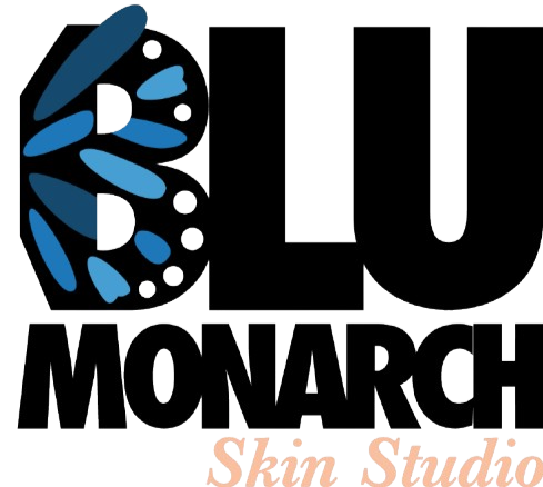 Logo for Blu Monarch Skin Studio in San Mateo, CA